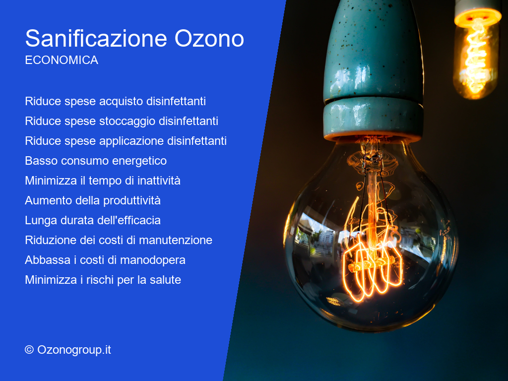 Ozono Sanificazione Benefici Economica