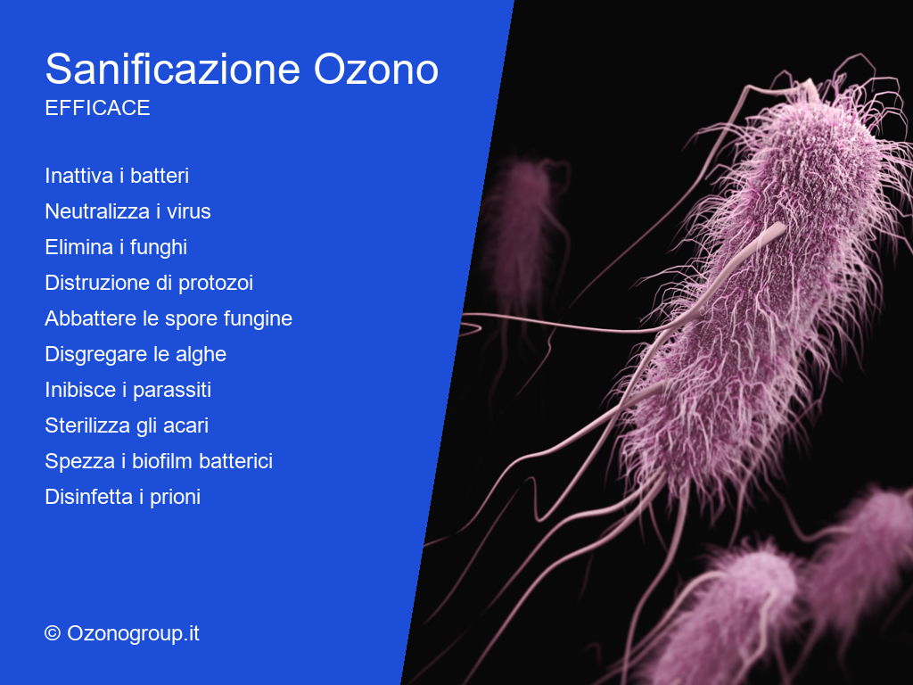 Ozono Sanificazione Benefici Efficace