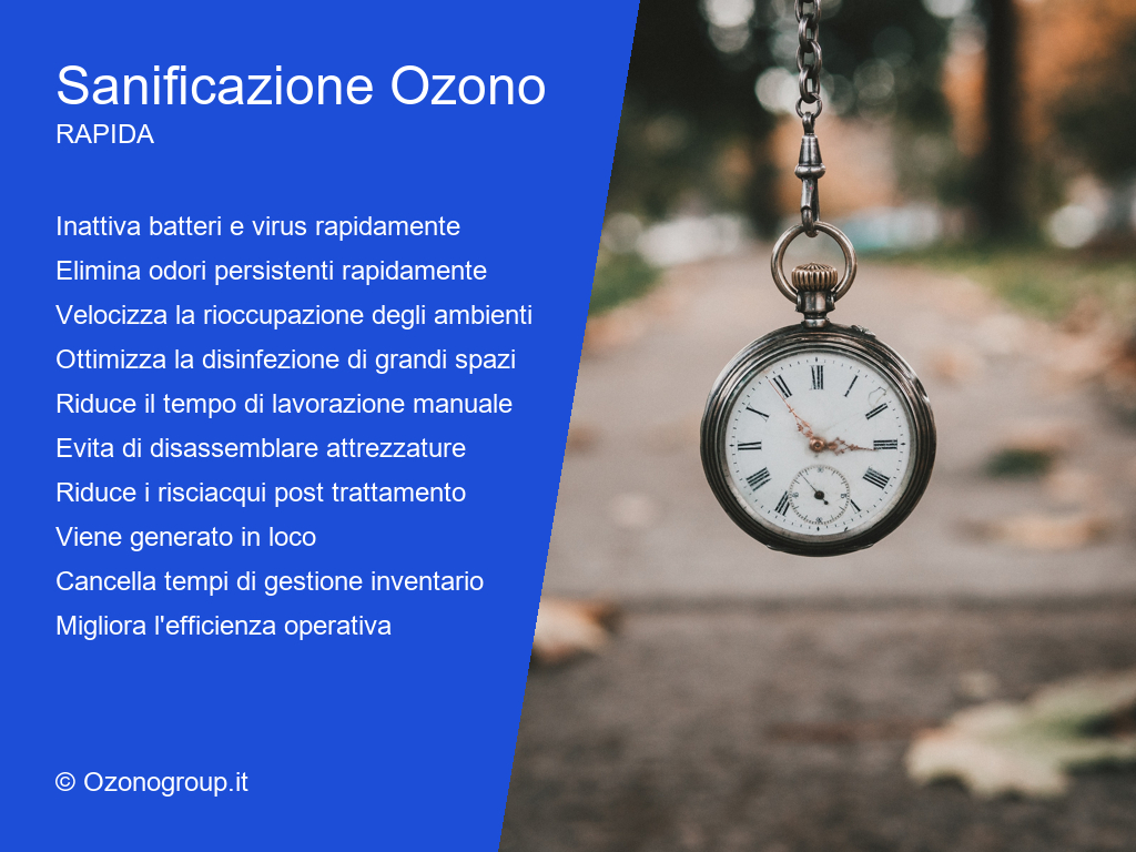 Ozono Sanificazione Benefici Rapida