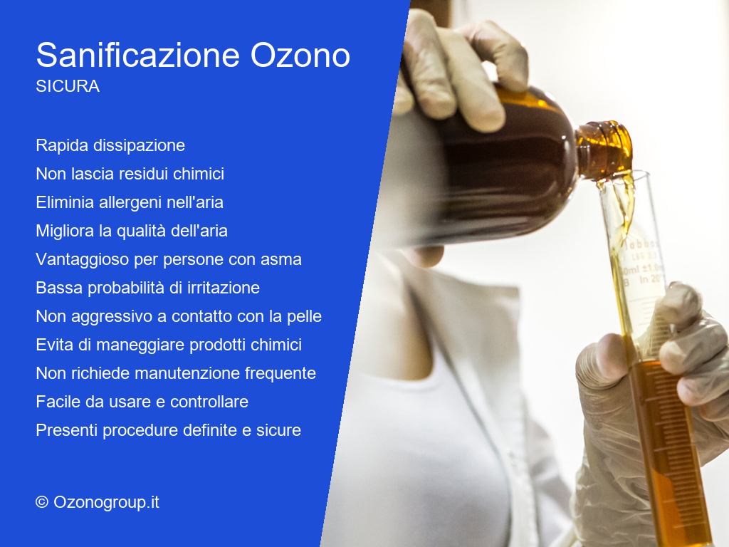 Ozono Sanificazione Benefici Sicura