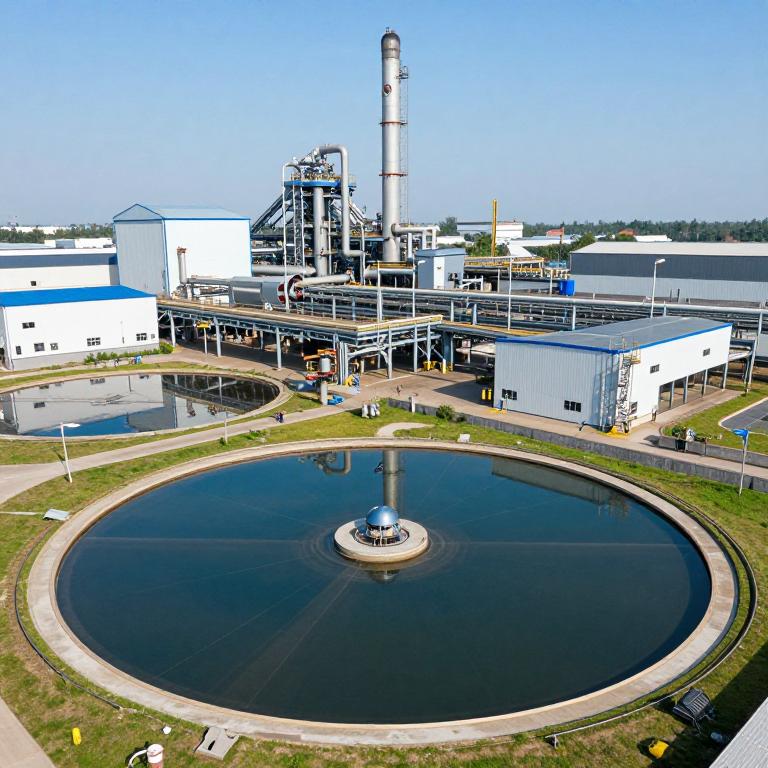 Impianto di trattamento acque industriali con sistema di ozonizzazione